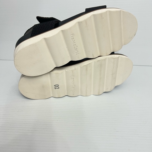 Franco Sarto Ankle Strap Wedge Leather Sandals size 10M black NWT - Picture 4 of 7